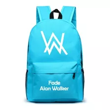 Mochila De Tela Oxford Alan Walker Con Agujeros De Carga Usb