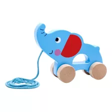 Juguete Madera Tooky Toy Elefante De Arrastre