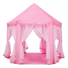 Barraquinha Infantil Tenda Rosa Com Luzes Toca Cabaninha Led