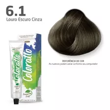 Coloração Sem Amônia Coloratto 60g Louro Escuro Cinza 6.1