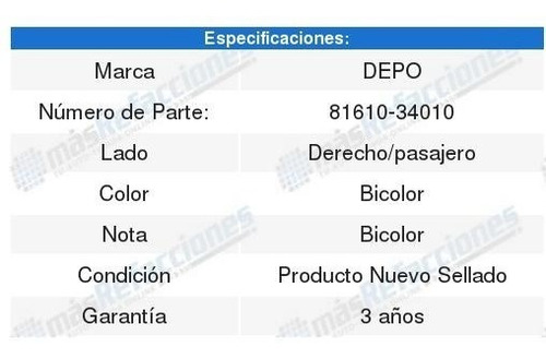 Par De Cuartos Depo Toyota T100 1993 1994 1995 1996 1997 Foto 3