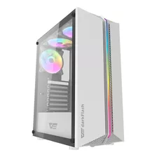 Armario Para Jugadores Aigo Dk151 Mid-tower Blanco Rgb Con 3 Ventiladores