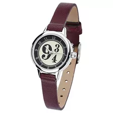 Reloj Borgoña Andén 9 3/4 De Harry Potter Para Mujer