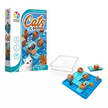 Jogo De Viagem Smartgames Cats & Boxes Com 60 Desafios Para 