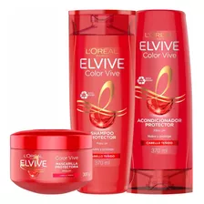  Pack Elvive Colorvive: Sh 370ml+aco370 Ml+crema Tto 300ml