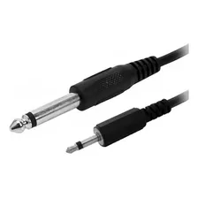 Cable Plug 6.5 A Miniplug A 3.5mm Mono 2 Metros Macho Macho