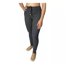 Kit 3 Calça Feminina Cintura Alta Inverno Ribana Canelada