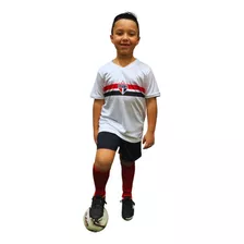 Camisa Infantil São Paulo Jogo + Brindes (shorts E Meião)