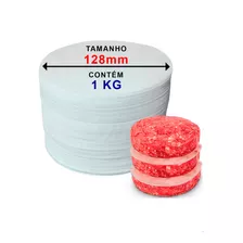 Papel Separado De Hambúrguer Redondo 128mm - Kit 1kg 