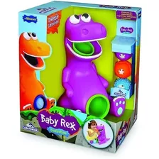 Boneco Vinil Macio Infantil Brinquedo Baby Rex Com Bolinhas