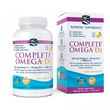 Nordic Naturals Omega-d3 Completo, Sabor A Limn, 120 Geles B