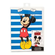 Álbum Rayado Azul Blanco Mickey Mouse Disney Fotografías