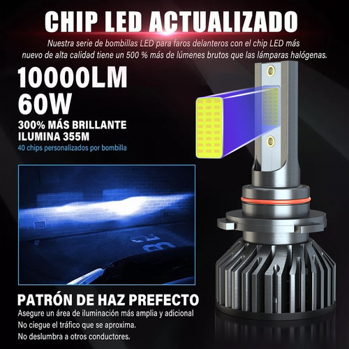 20000lm Kit De Faros Led Luz Alta Y Baja Para Chrysler  Foto 4