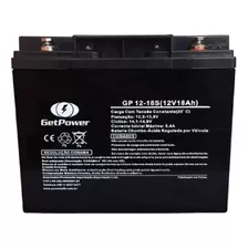 Bateria 12v 18ah Get Power No Break Apc Sms Gp1218 Nova