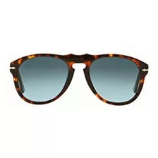 Persol Po0649 Pilot Anteojos De Sol, Havana/light Blue