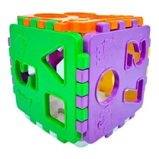 Brinquedo Cubo Montar Educativo Encaixe Presente 1 Ano 19pçs