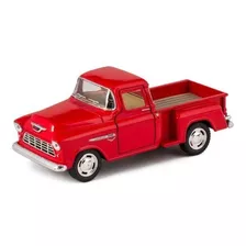 Rojo 1955 Chevy Stepside Pick-up Muere Coleccionable Camion