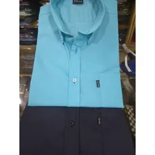 Camisa Lisa Manga Corta. Varios Tonos Y Talles Especiales