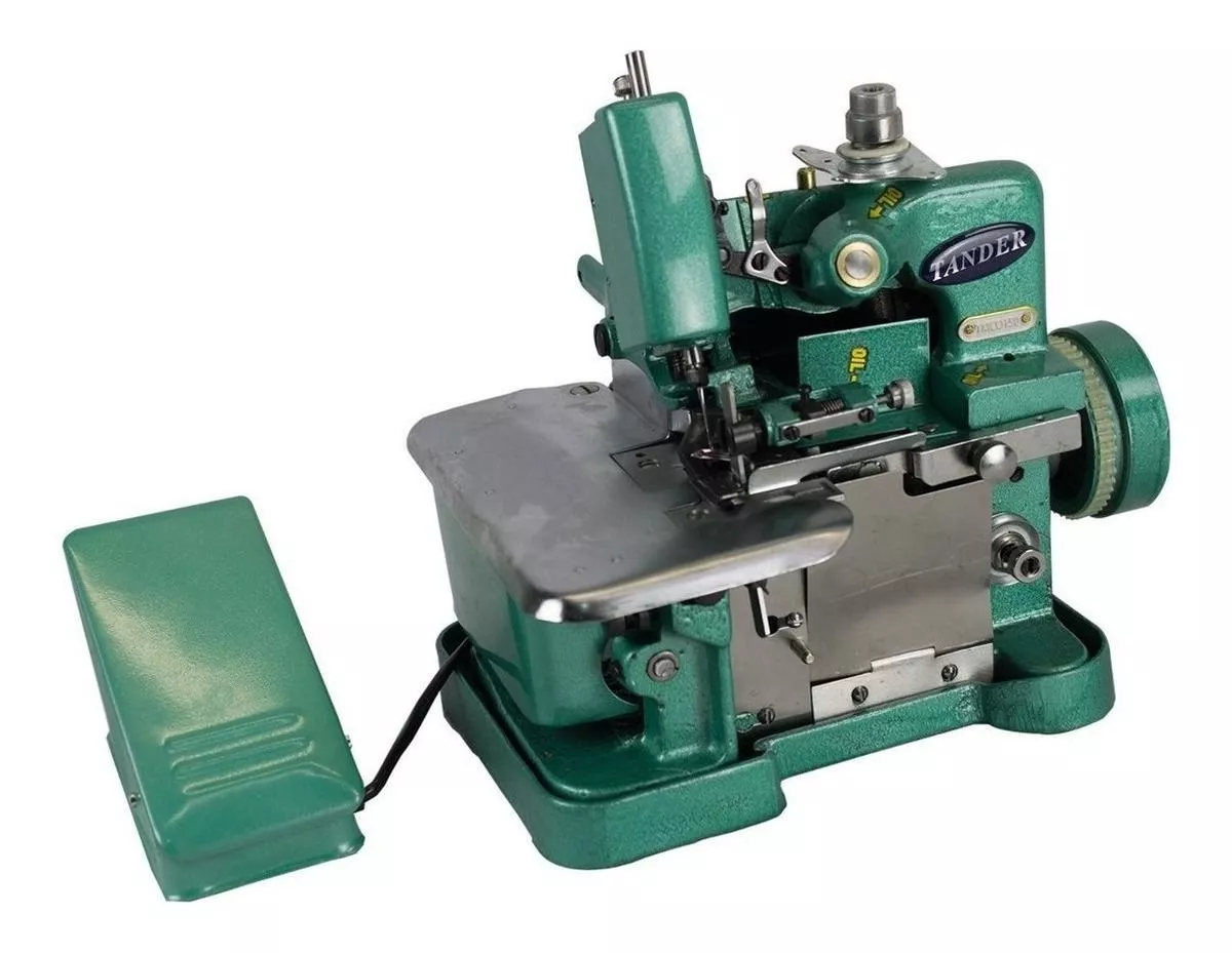 Máquina De Costura Semi Industrial Overlock Tander Tmco150 Verde 110v
