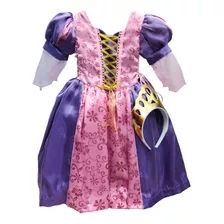 Vestido De Rapunzel. Vestido Princesa De Calidad, Para Niña 