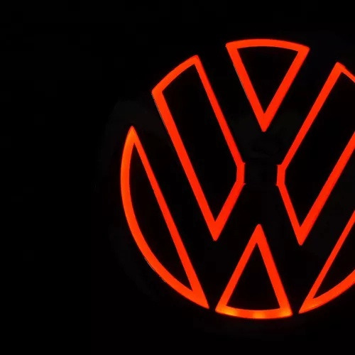 Logo Led Volkswagen 5d Rojo Vw Foto 6