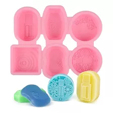 Molde Silicone Forma Para Sabonete Artesanal Rosa