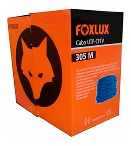 Cable Internet Lan -utp Marca Foxlux- Cat5e  Bobina 300 Mts 