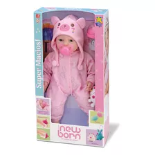 New Born-brincando De Pijama-corpo Macio-menina-divertoys