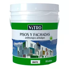 Pintura Vitro Pisos Y Fachadas Grafito 10lt