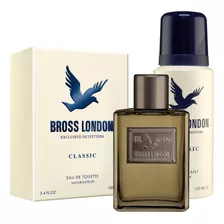 Perfume Hombre Bross London Classic Edt 100ml + Desodorante