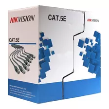 Bobina Rollo Cable Utp Cat 5e Hikvision 100% Cobre Interior