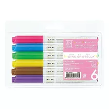 Marcadores Kuretake Wink Of Stella X 6 Colores Glitter