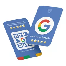 Cartão Inteligente Nfc Google Meu Negócio Review Dot Azul