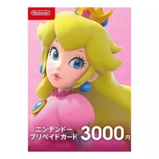 Tarjeta Prepago Nintendo Eshop Online Japon 3000 Yen