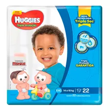 Fralda Huggies Tripla Proteção Jumbo Xxg 22 Unidades