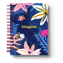 Cuadernos Agenda Imagine A5, Tapa Dura, Con Stamping Dorado 