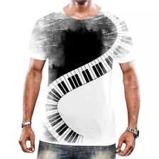 Camisa Camiseta Instrumento Piano Teclado Teclas Arte Som 7