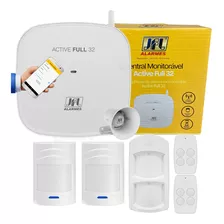 Kit Alarme Active 32 Full Duo Monitorado +3 Sensores Sem Fio