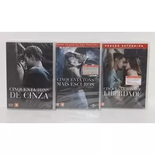 3 Dvds Cinquenta Tons De Cinza / Mais Escuro / Liberdade