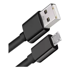 Cabo Rápido V8 Carregador E Dados Micro Usb / Usb 1 Metro 1m Cor Preto