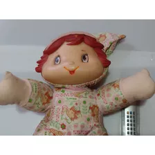 Boneca Antiga Moranguinho Com Pijama Raridade 30cm