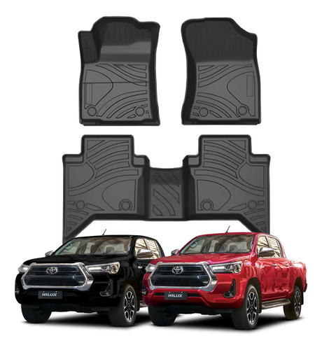 Cubre Pisos Calce Perfecto Toyota Hilux - 3 Piezas