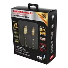 Cabo Hdmi 2.1 4k/144hz 8k/120hz Ultra Hd 3 Metros Hs8k30 ELG