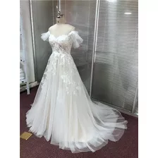 Vestido De Novia Bohemio Con Mangas De Olan