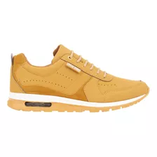 Tenis Urbano Casual Agujeta Urban Shoes Itan Miel De Hombre