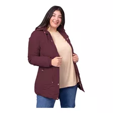 Piloto Mujer Campera Impermeable Con Capucha