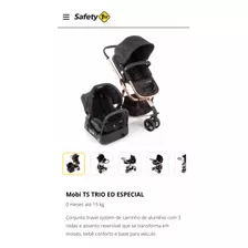 Carrinho De Bebê Com Moisés E Bebê Conforto Safety 1st Mobi