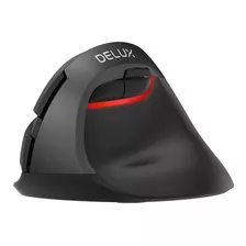 Mouse Vertical Inalámbrico Delux M618mini Gx Fct3065 Black