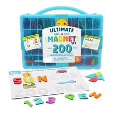 Juego De Imanes Ultimate 200 Piezas Abc Y 123