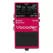 Pedal De Efecto Boss Vocoder Vo-1 Rosa